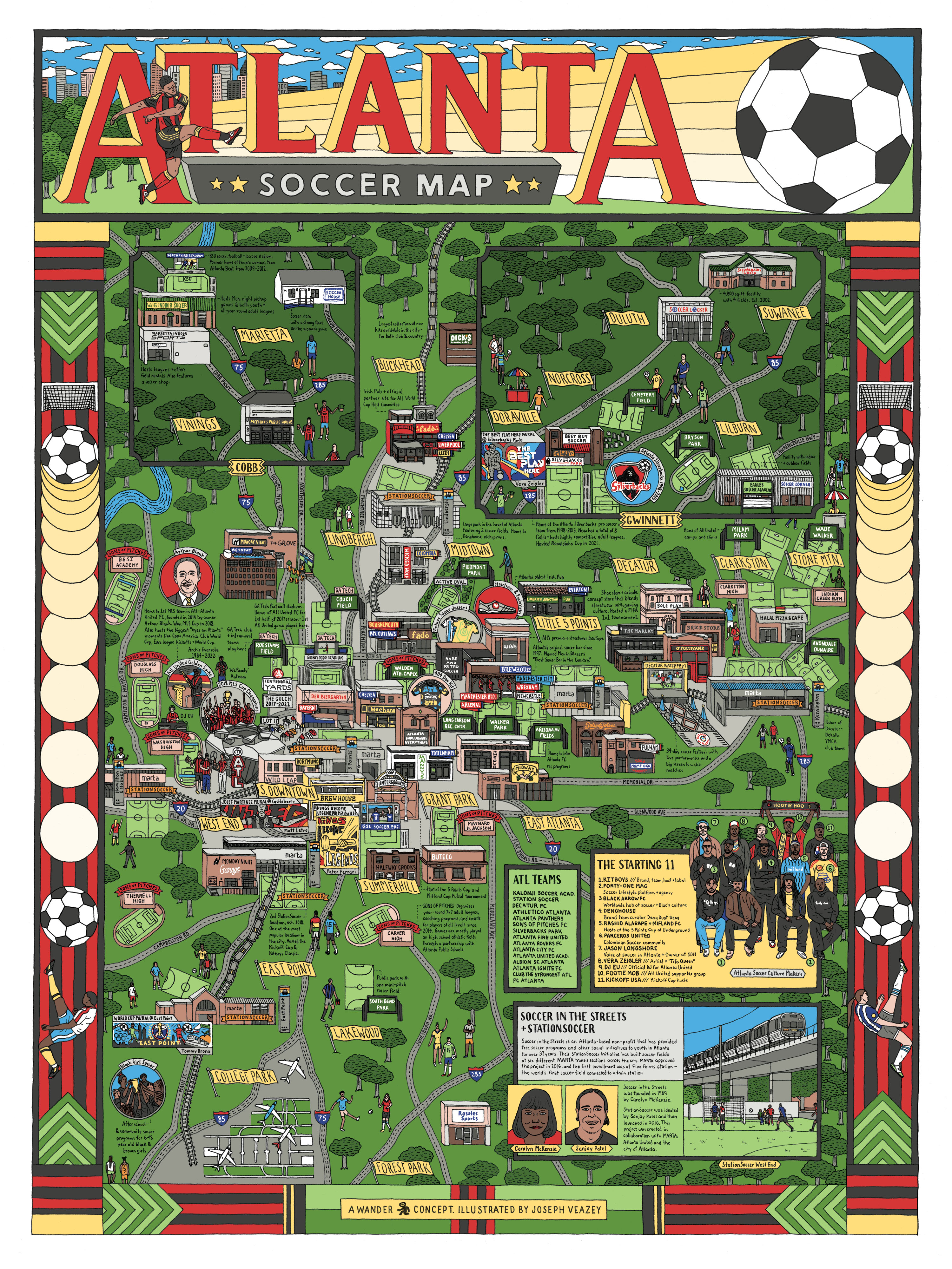 Atlanta Soccer Map